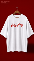 Quirky Crew “Made of Flaws” Back Print Tee – Unisex Oversized Graphic T-Shirt