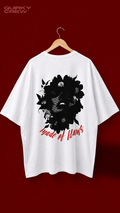 Quirky Crew “Made of Flaws” Back Print Tee – Unisex Oversized Graphic T-Shirt