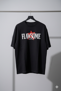 Quirky Crew “Flawsome” Graphic Tee – Unisex Oversized Streetwear T-Shirt